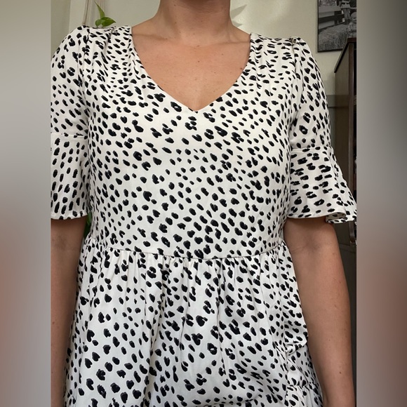 Leopard print baby doll dress - Picture 2 of 3